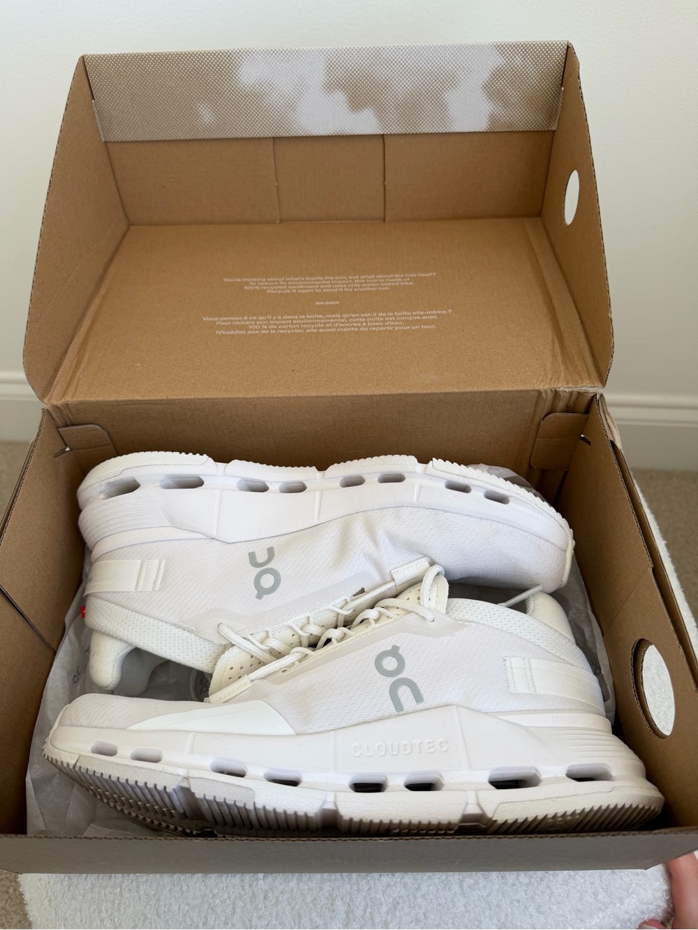 On Cloudnova 2 All White Sneakers Women’s 7